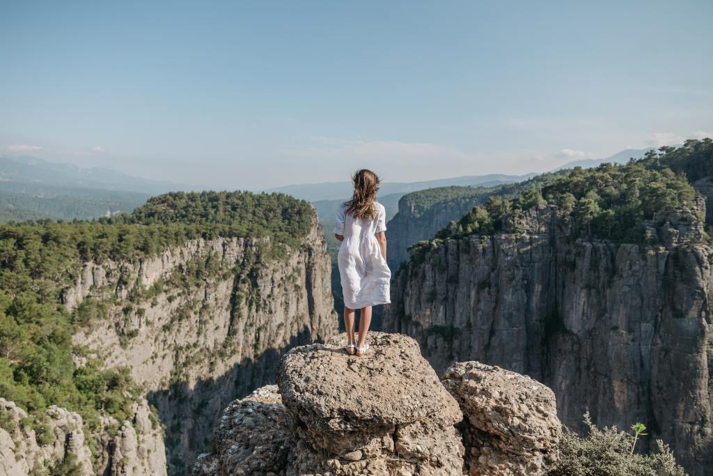 vision of people on a mountain